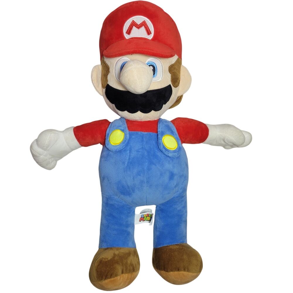 Mario Plush Doll Toy 24" Super Mario Brothers Nintendo 2019 Stuffed Gaming Jumbo